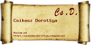 Csikesz Dorottya névjegykártya